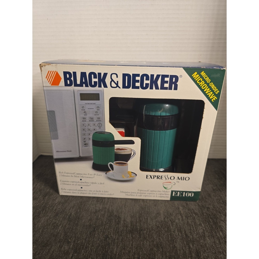 Black & Decker Espresso Mio Model EE100 Espresso/Cappuccino Maker NIB